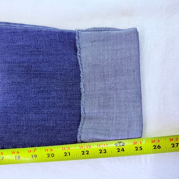 J.Jill Women's High Rise Straight Leg Blue Denim Jeans Size 18 Cuffed Cotton - Picture 10 of 11